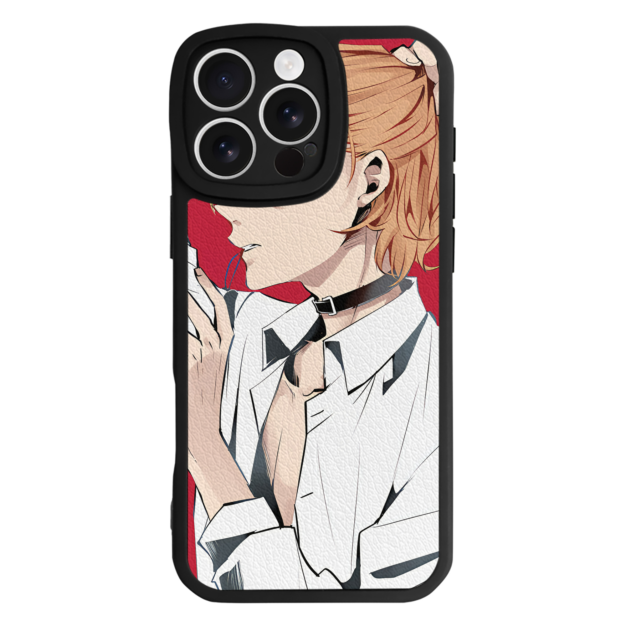 （画像用） 文豪ストレイドッグス Bungo Stray Dogs 【iPhone 16シリーズ対応】シリコンスマホケース（レザー調） 材質：シリコン